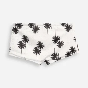SUNGA BOXER ESTAMPADAS COQUEIRO OFF-WHITE