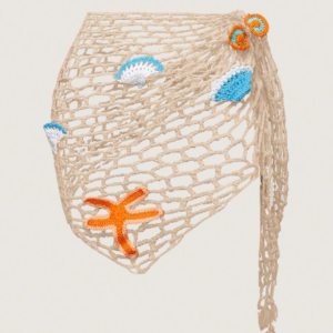 SAÍDA DE PRAIA CROCHÊ ESTRELA DO MAR