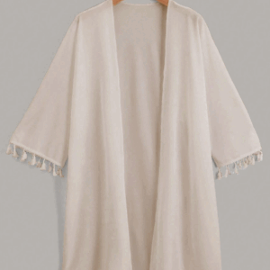 SAÍDA DE PRAIA KIMONO MANGA FRANJADA